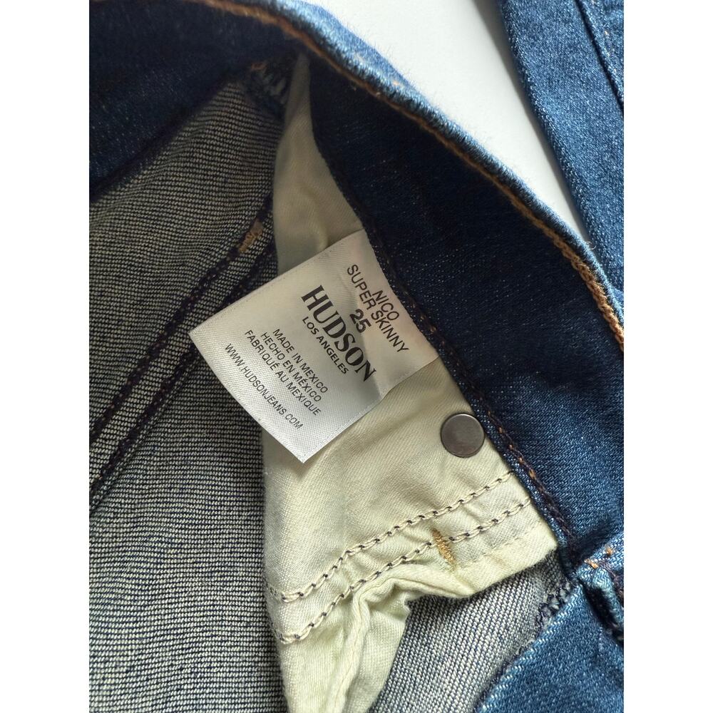 $195 New Hudson Jeans Nico Skinny - Blue - 25 - Picture 6 of 7
